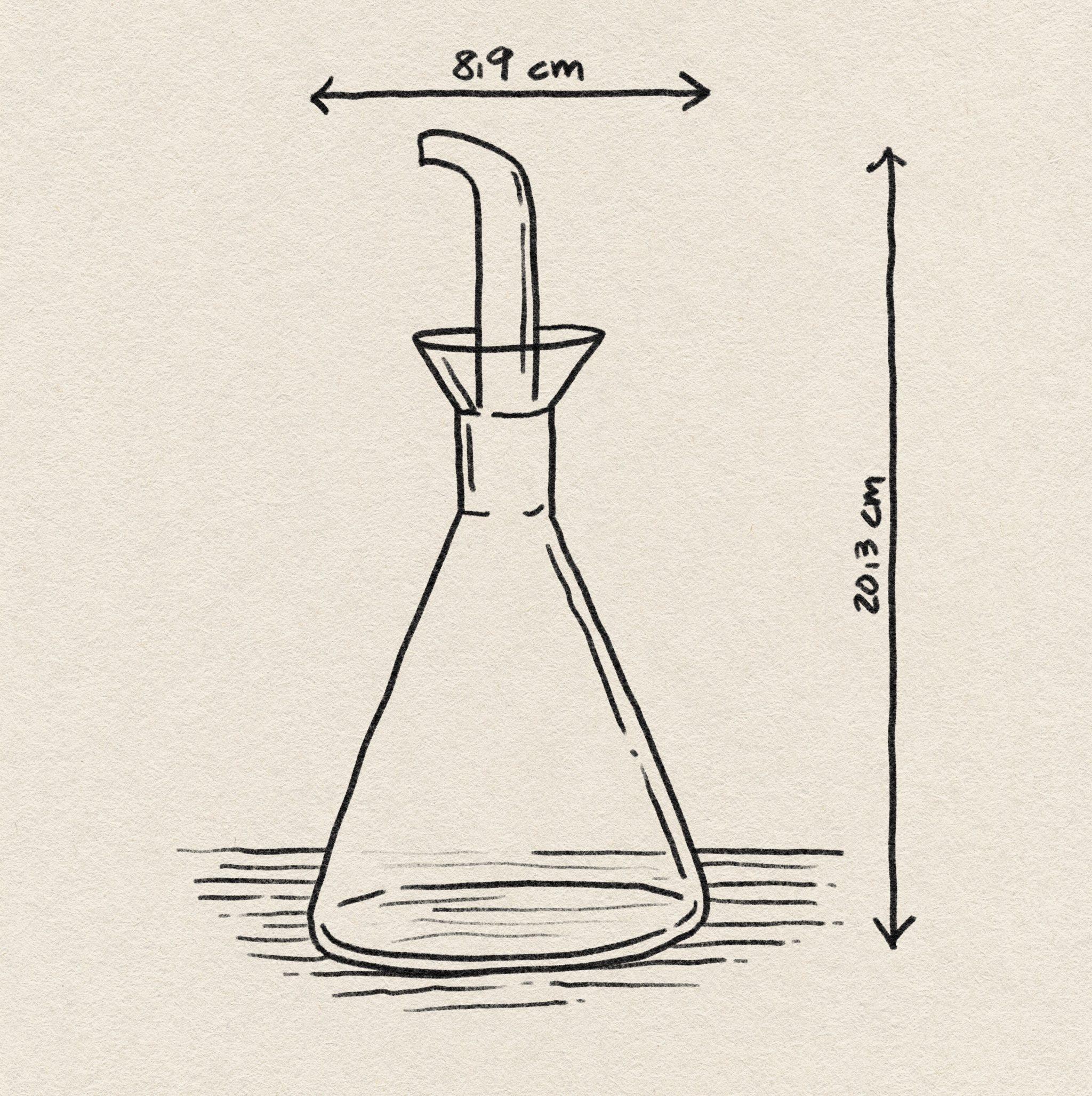 Essential Kitchen Bottle Medium Clear 6