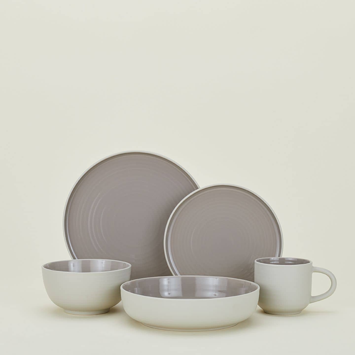 Hawkins New York Essential Low Bowl Set Of 4 Light Grey 3