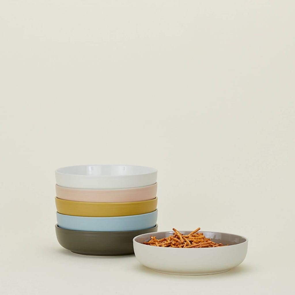 Hawkins New York Essential Low Bowl Set Of 4 Light Grey 5
