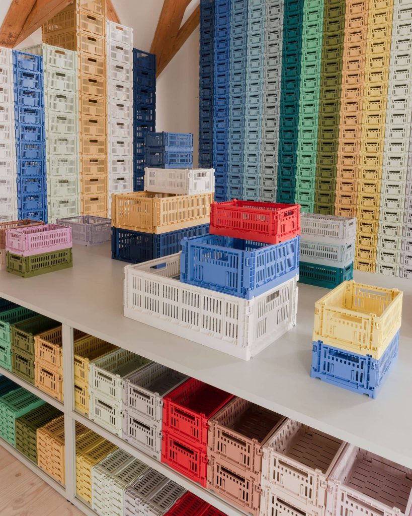 HAY Colour Crate Small Dusty Blue 2