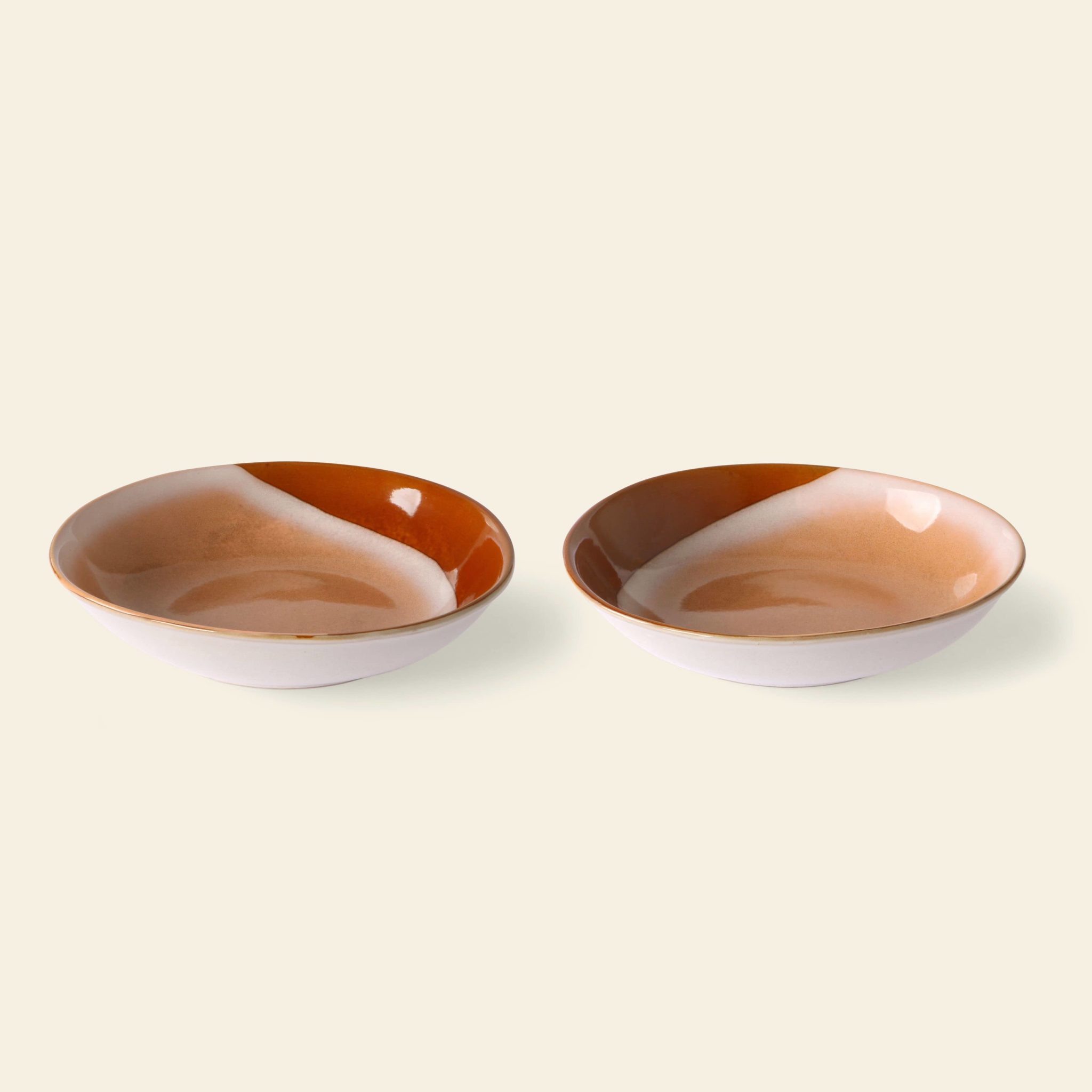 HKliving 70s Ceramics Curry Bowls Set of 2 Hills 1