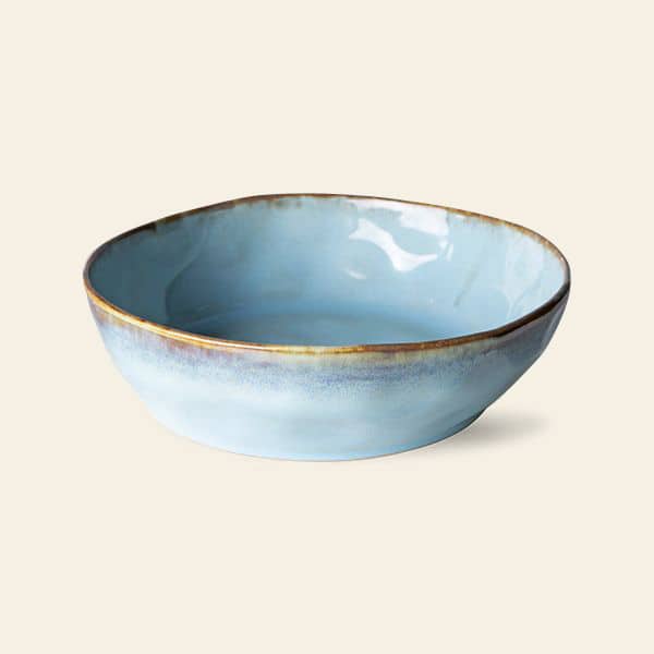HKliving 70s Ceramics Pasta Bowls Set of 2 Lagune 2