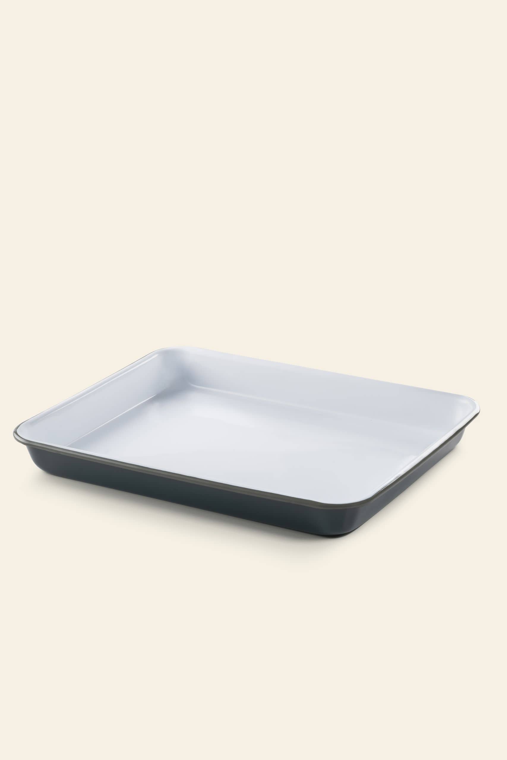 Falcon Enamelware Serving Tray Samphire Green 1