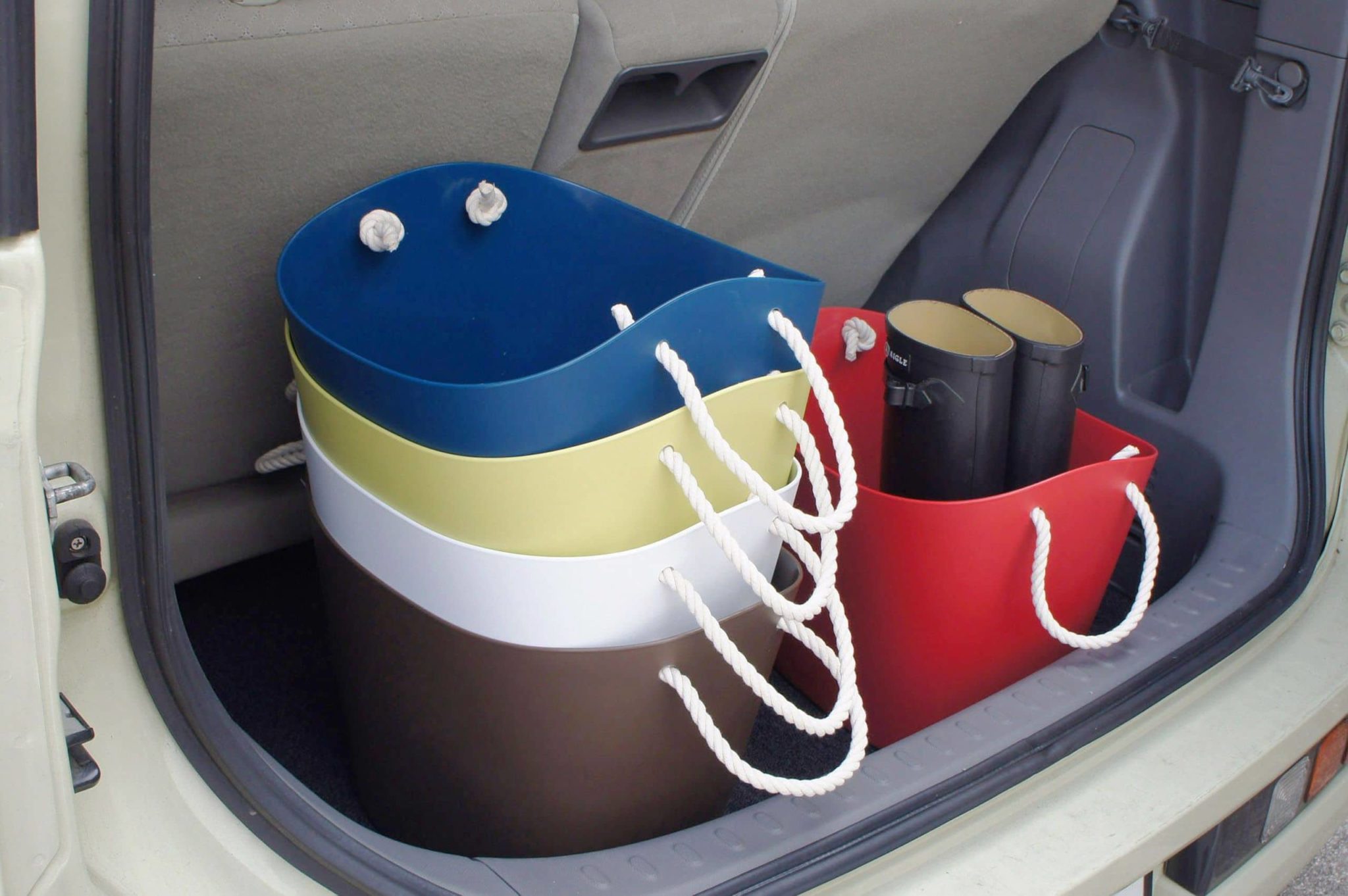 Hachiman Balcolore Storage Basket M Navy 2
