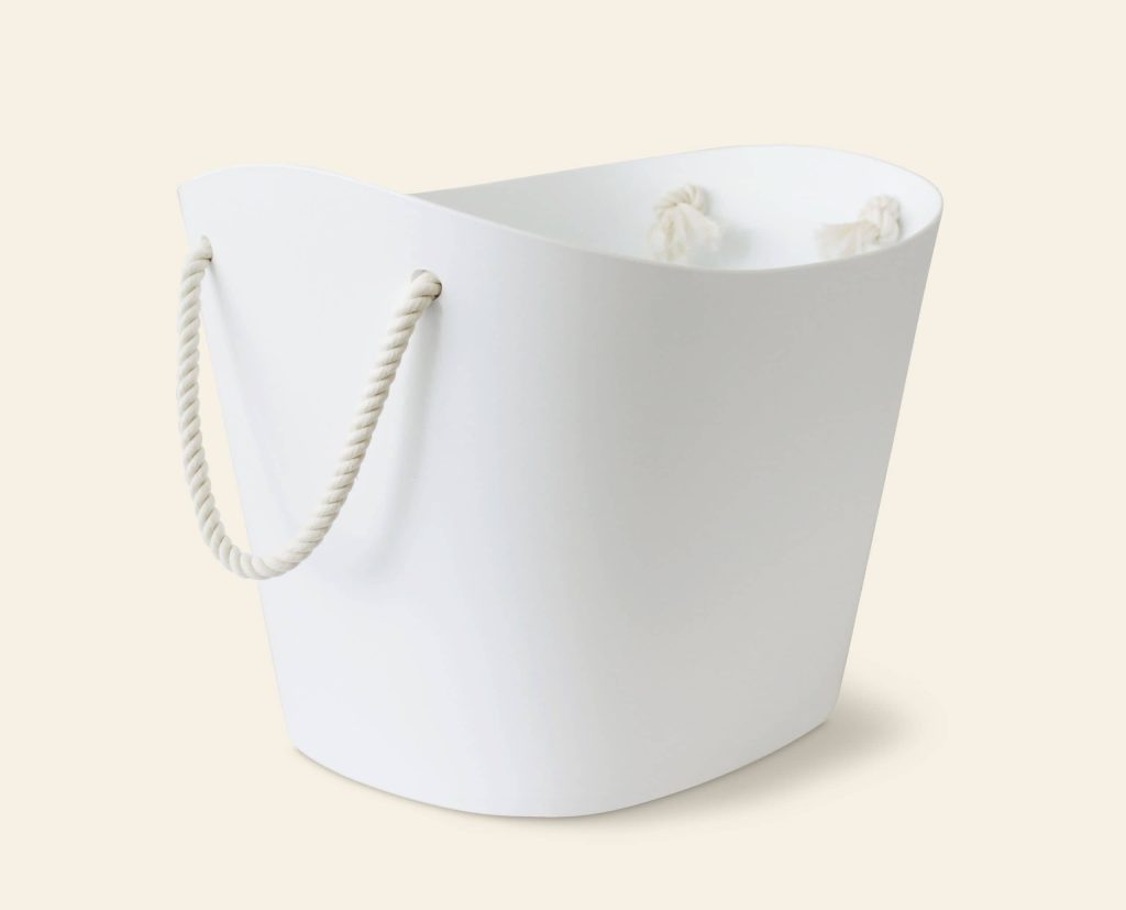 Hachiman Balcolore Storage Basket M White 1