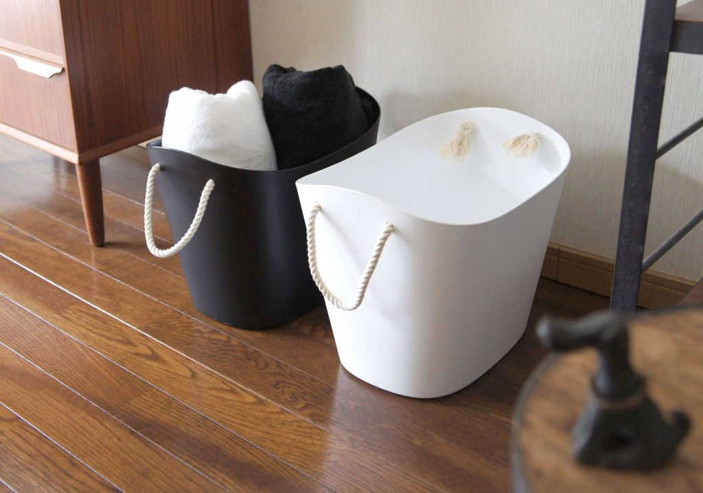 Hachiman Balcolore Storage Basket M White 3