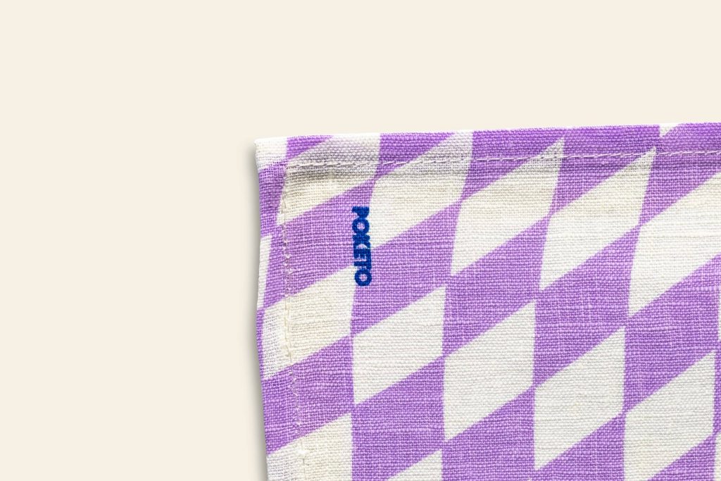 Poketo Linen Tea Towel Set of 2 Checkers 2
