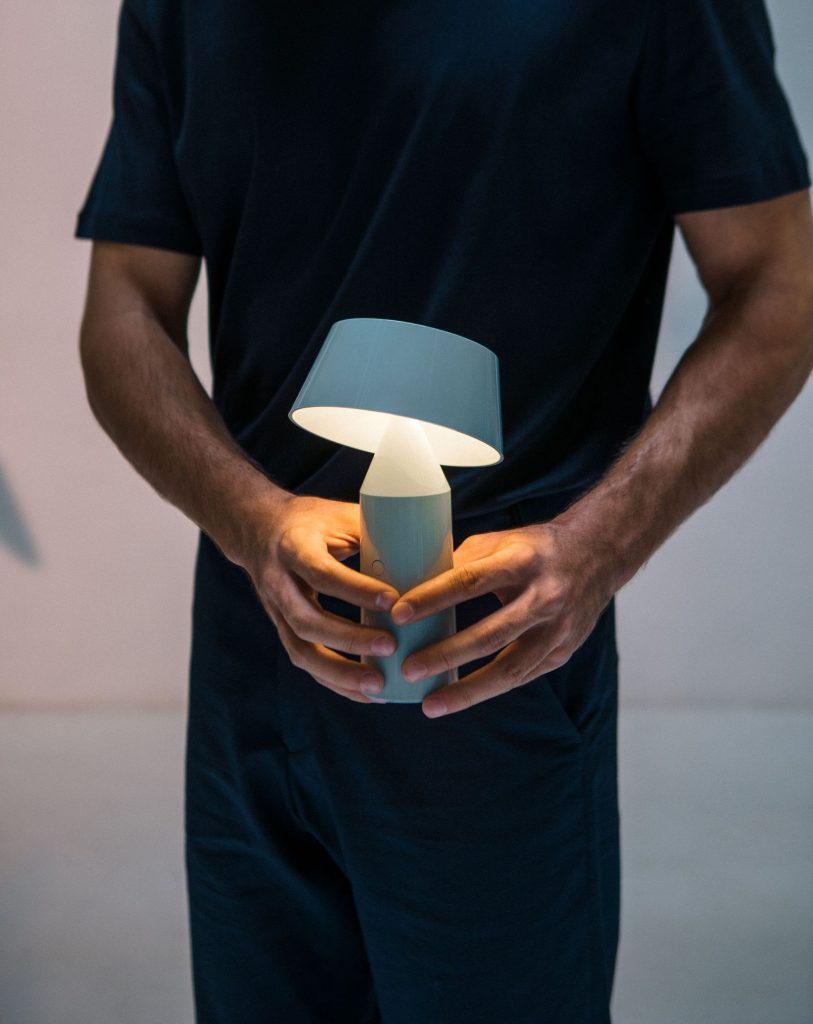 Marset Bicoca Portable Table Lamp Light Blue 3