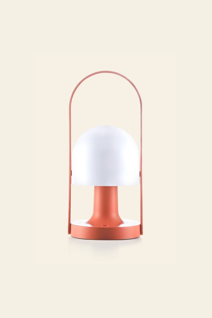 Marset FollowMe Portable Table Lamp Terracotta 1