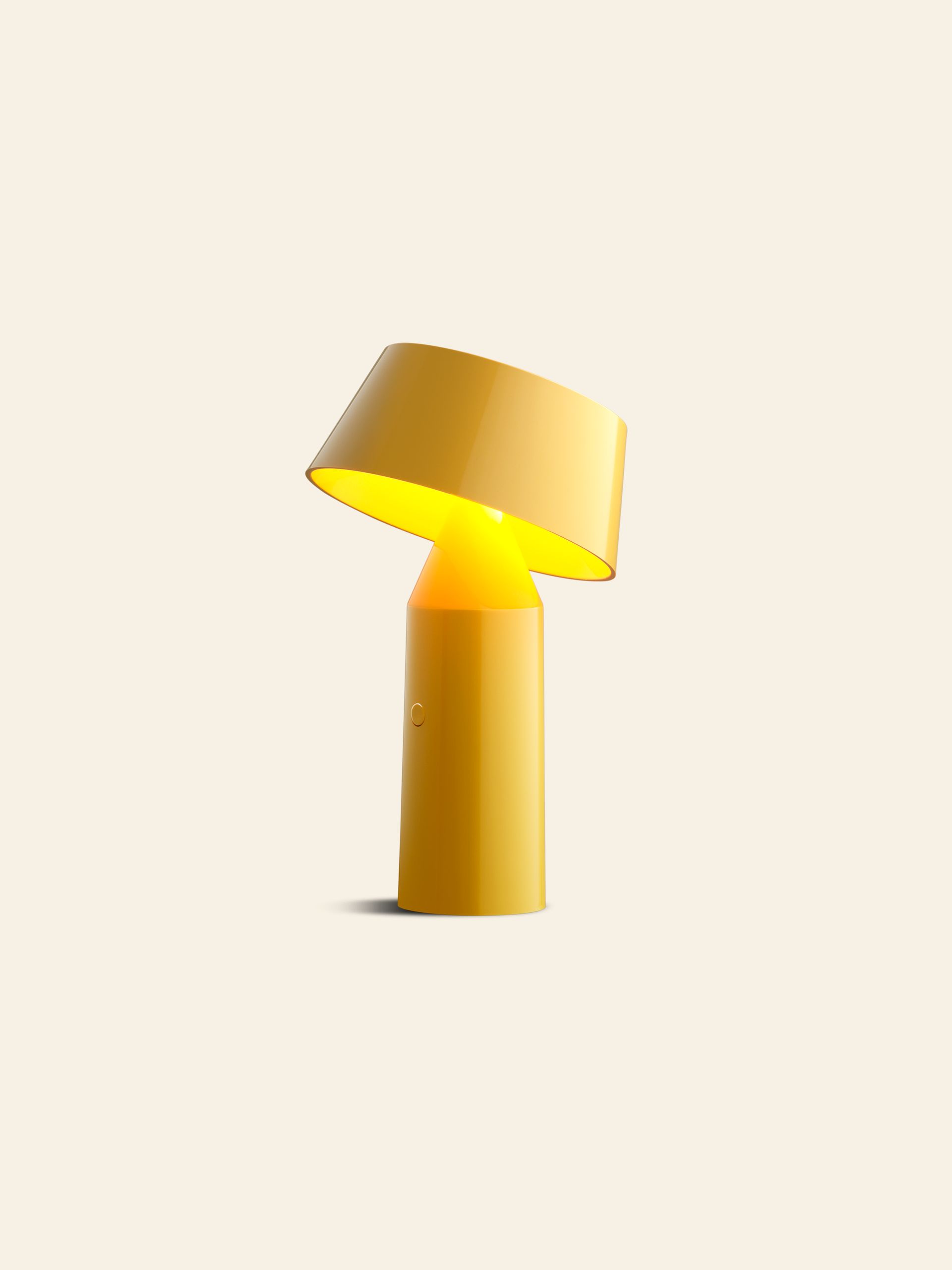 yellow table lamp