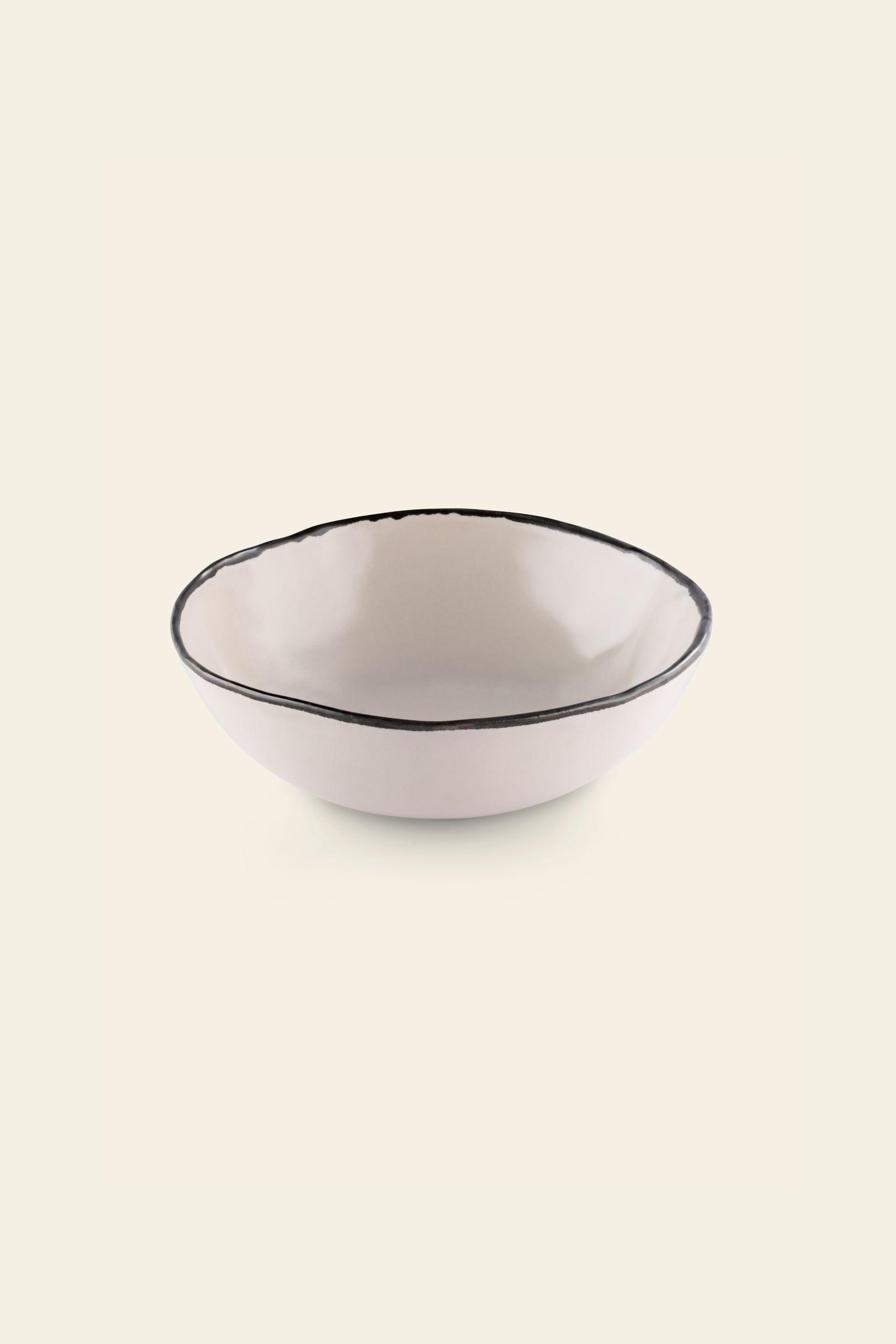 Kra Sanctuary Andaman Free Form Soup Bowl White 1