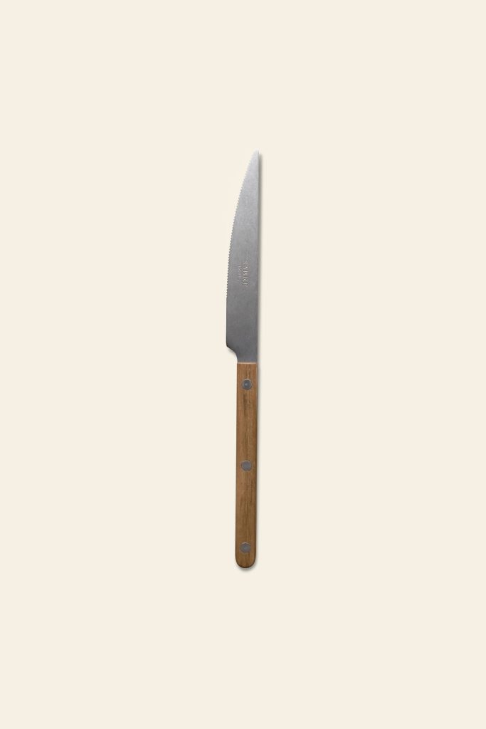Sabre Bistrot Vintage Dinner Knife Teak 1
