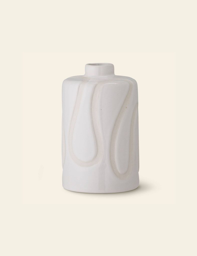 Bloomingville Elice Vase White 1
