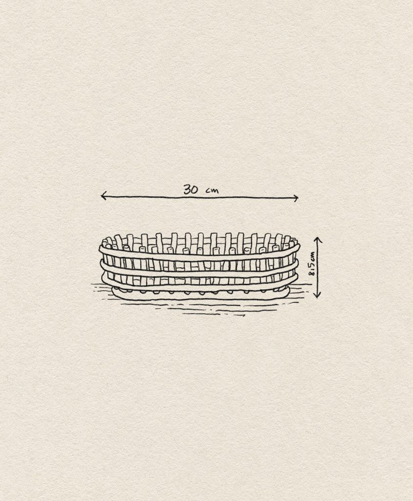 ferm Living Ceramic Basket Oval Cashmere 4