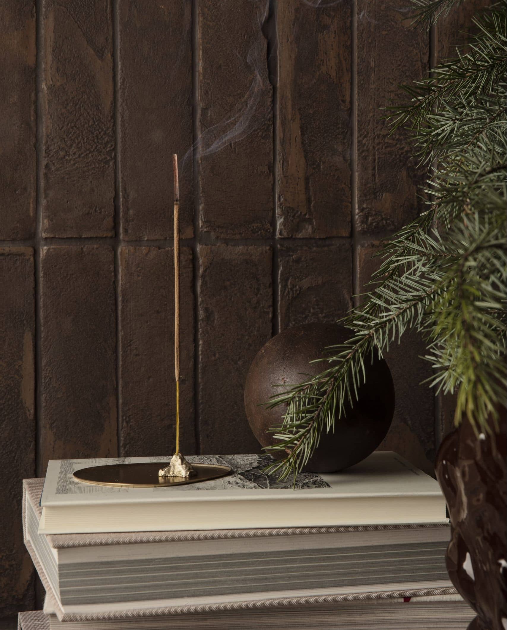 ferm LIVING Stone Incense Burner The Stacked Store