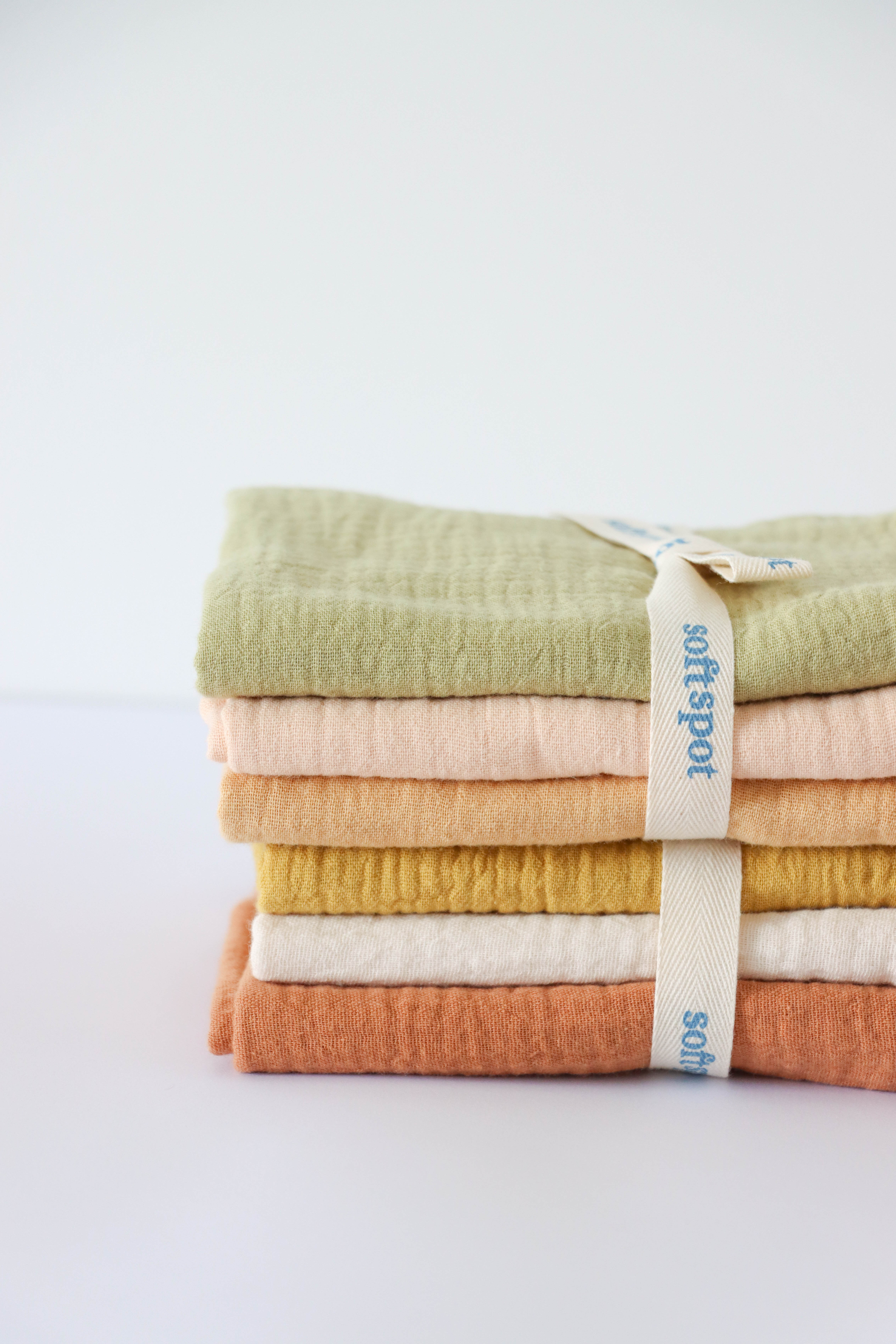 Soft Tea Towels - Sorbet – Soft Spot Baby