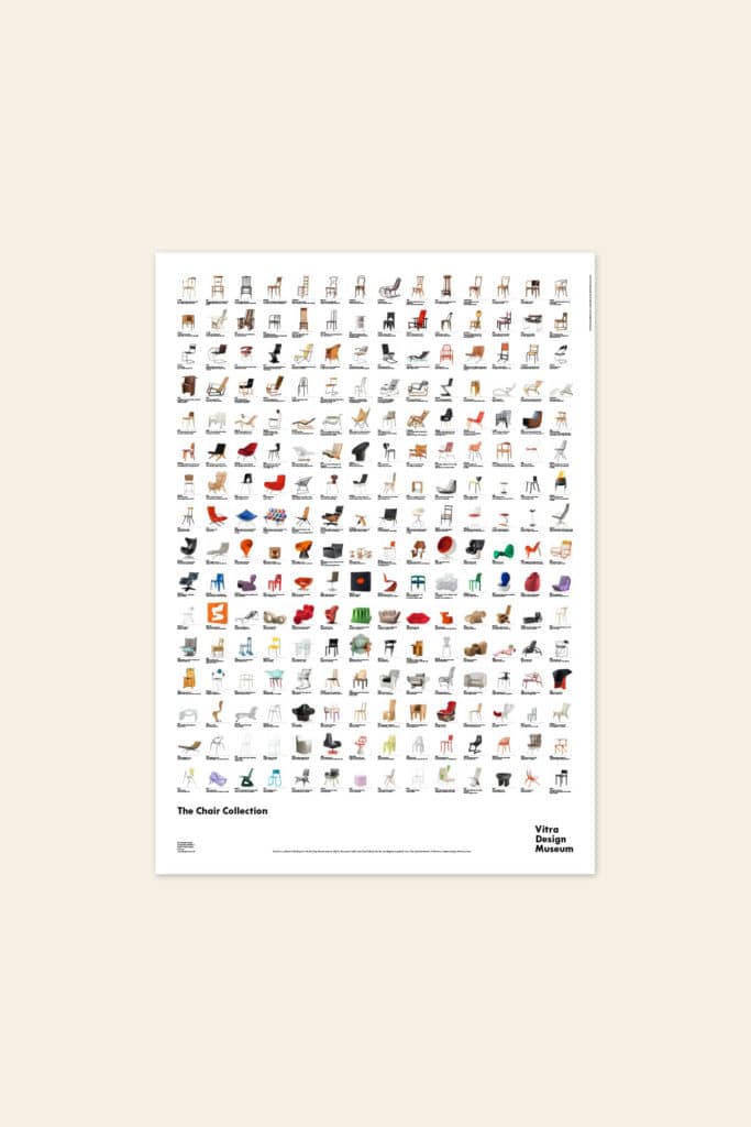 Vitra The Chair Collection Poster Multicolor 1
