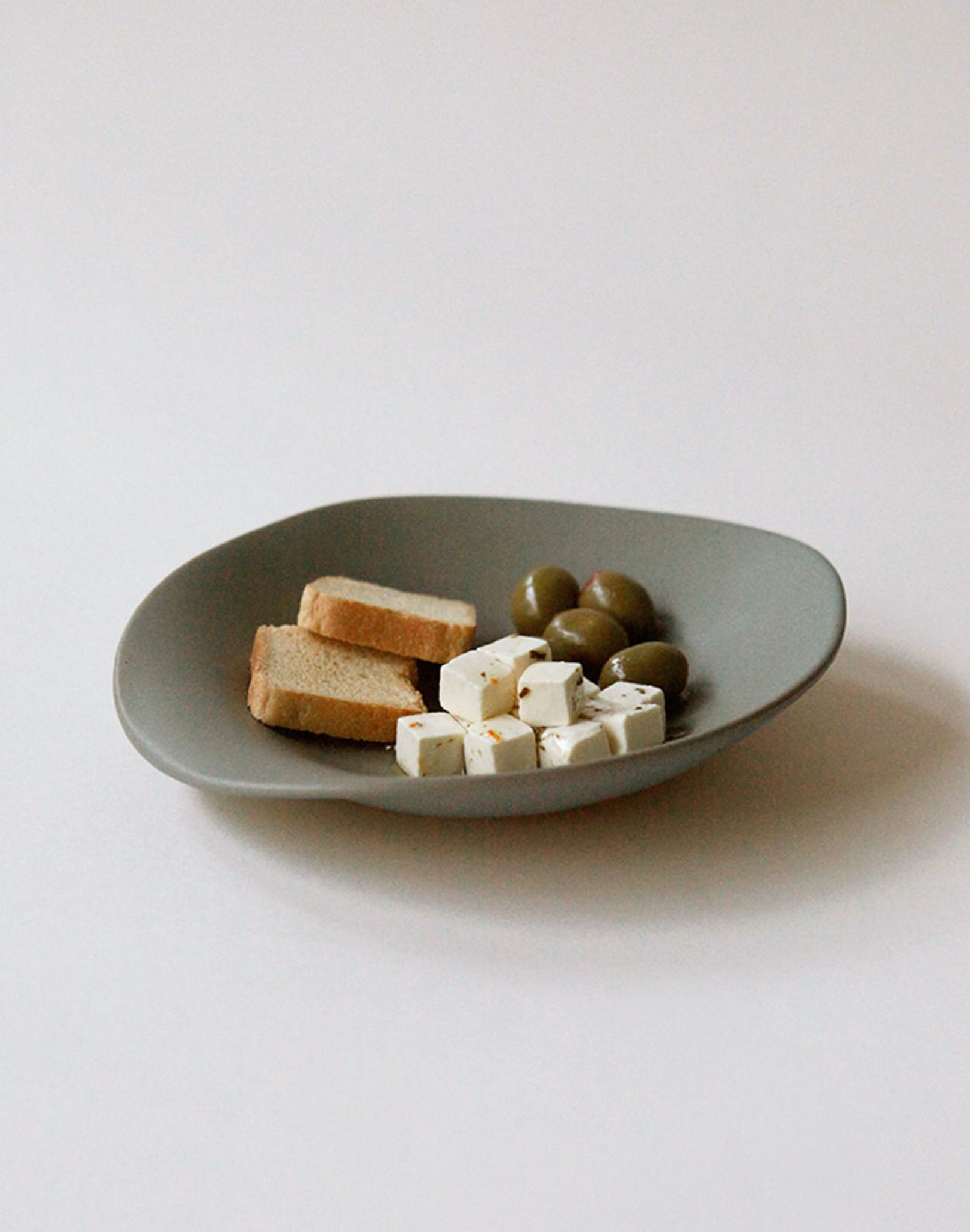 NR Ceramics HIN Dessert Plate Khaki Green 3