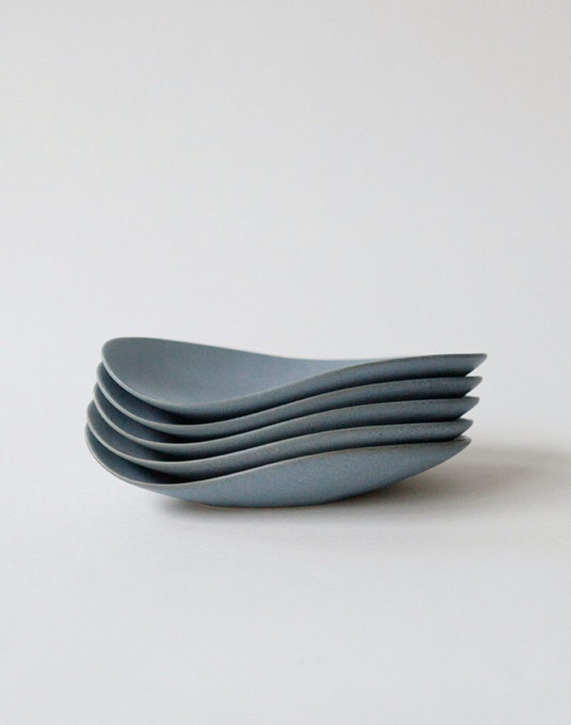 NR Ceramics HIN Pebble Plate S Stone Blue 8