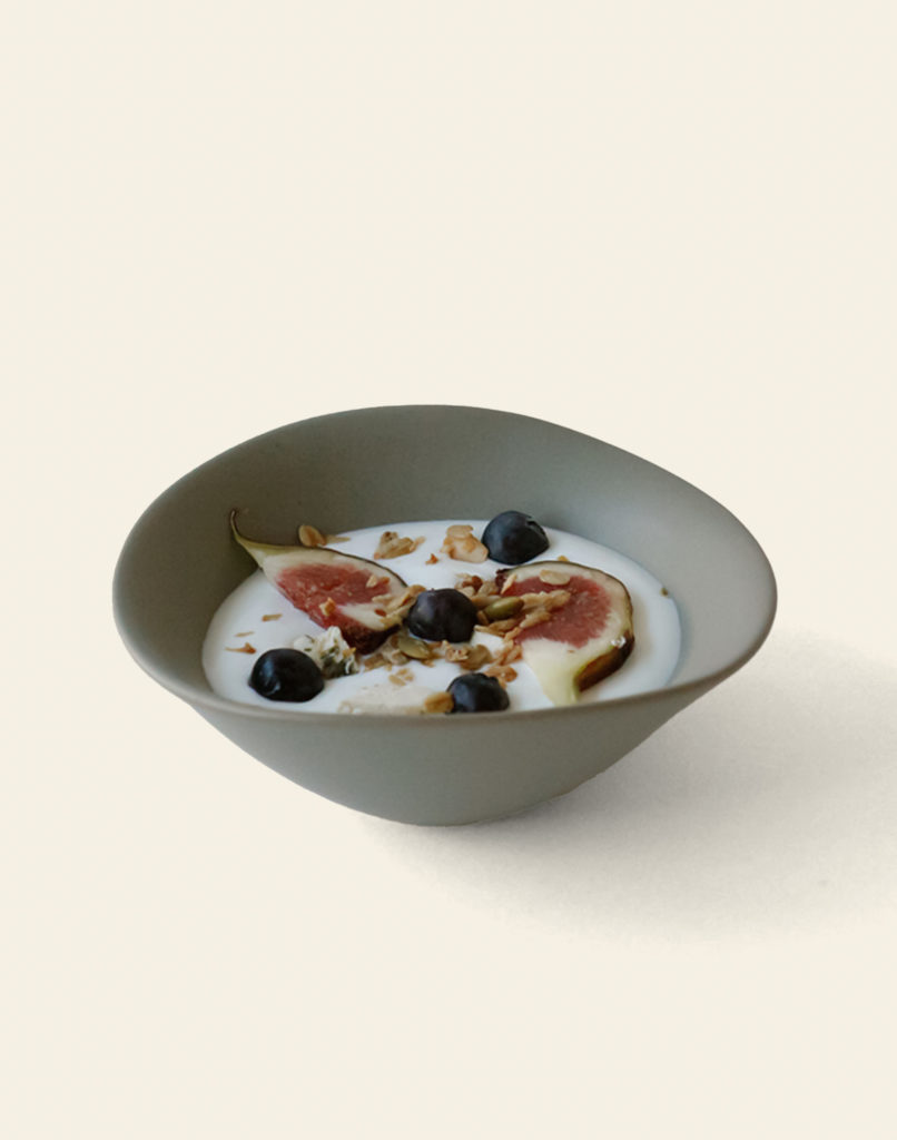 NR Ceramics HIN Soup Bowl Khaki Green 2