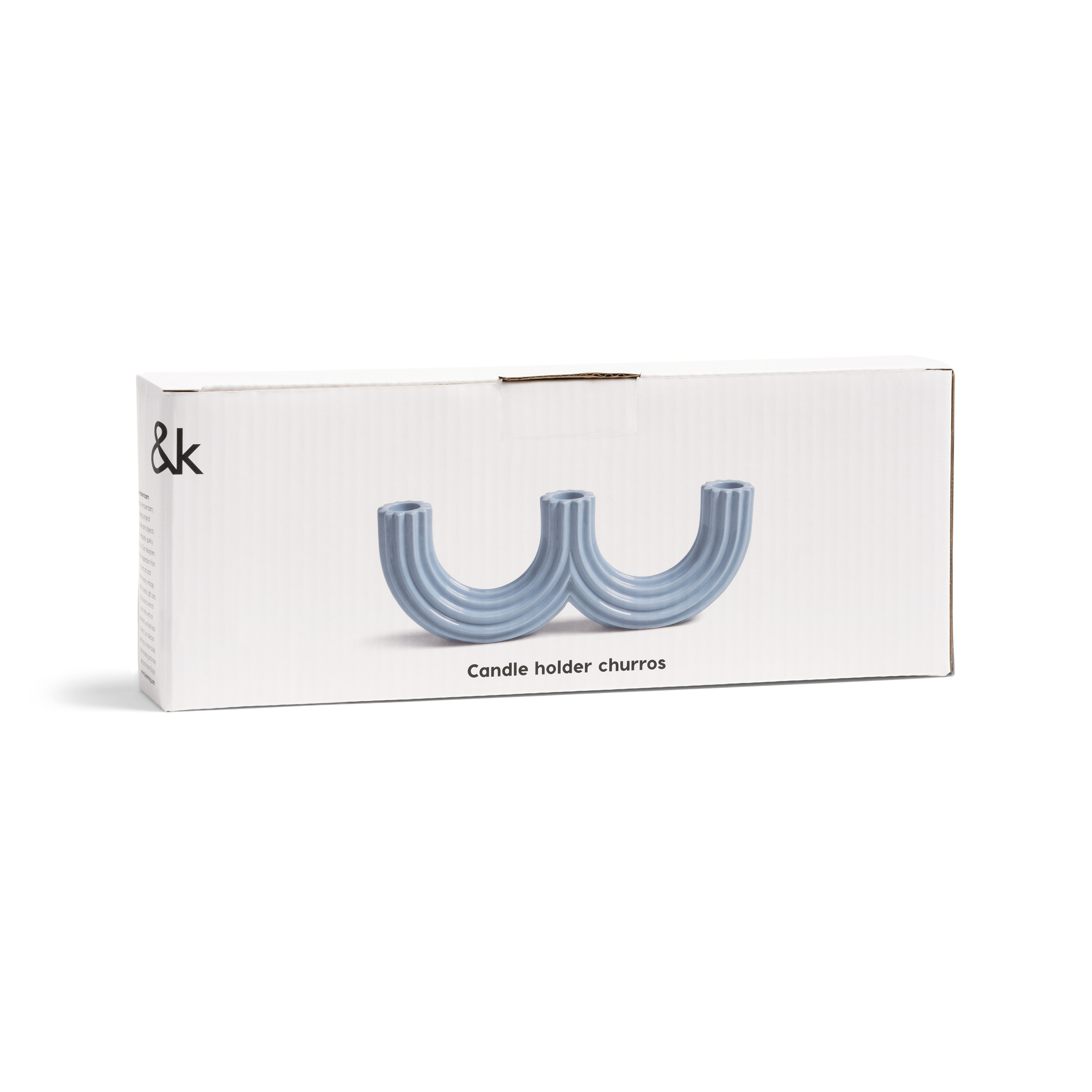 Churros Candle Holder Light Blue The Stacked Store Singapore