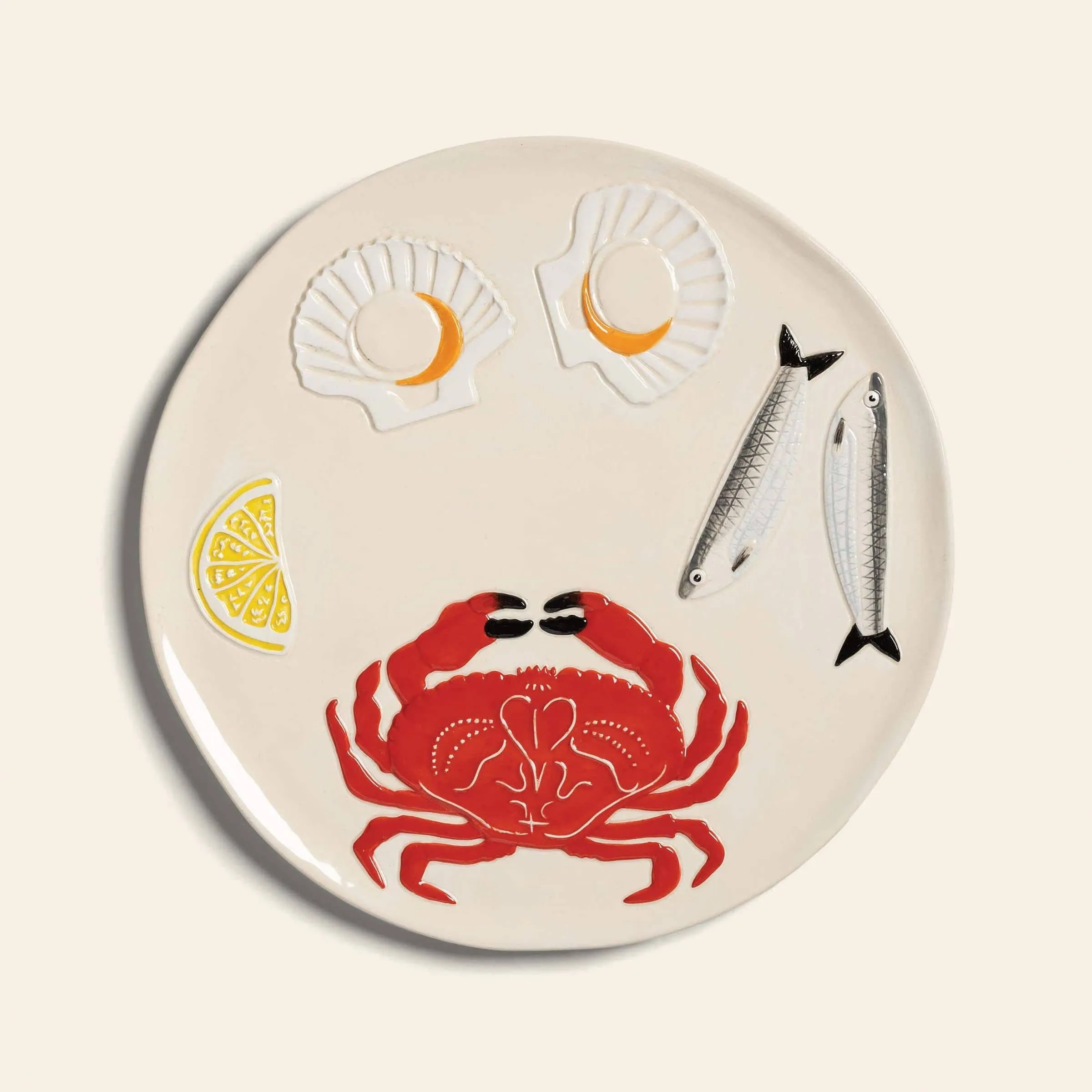 klevering De La Mer Crab Platter Multicolour 1