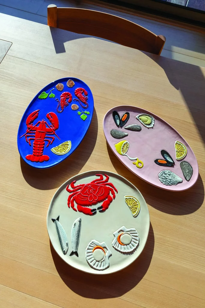 klevering De La Mer Crab Platter Multicolour 2