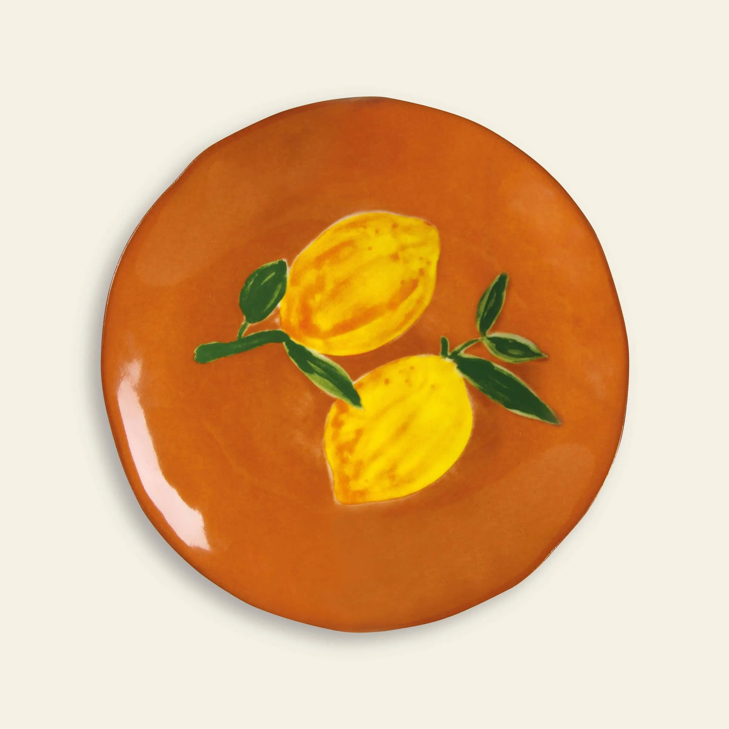 klevering Lemon Plate Set of 4 Multicolour 5