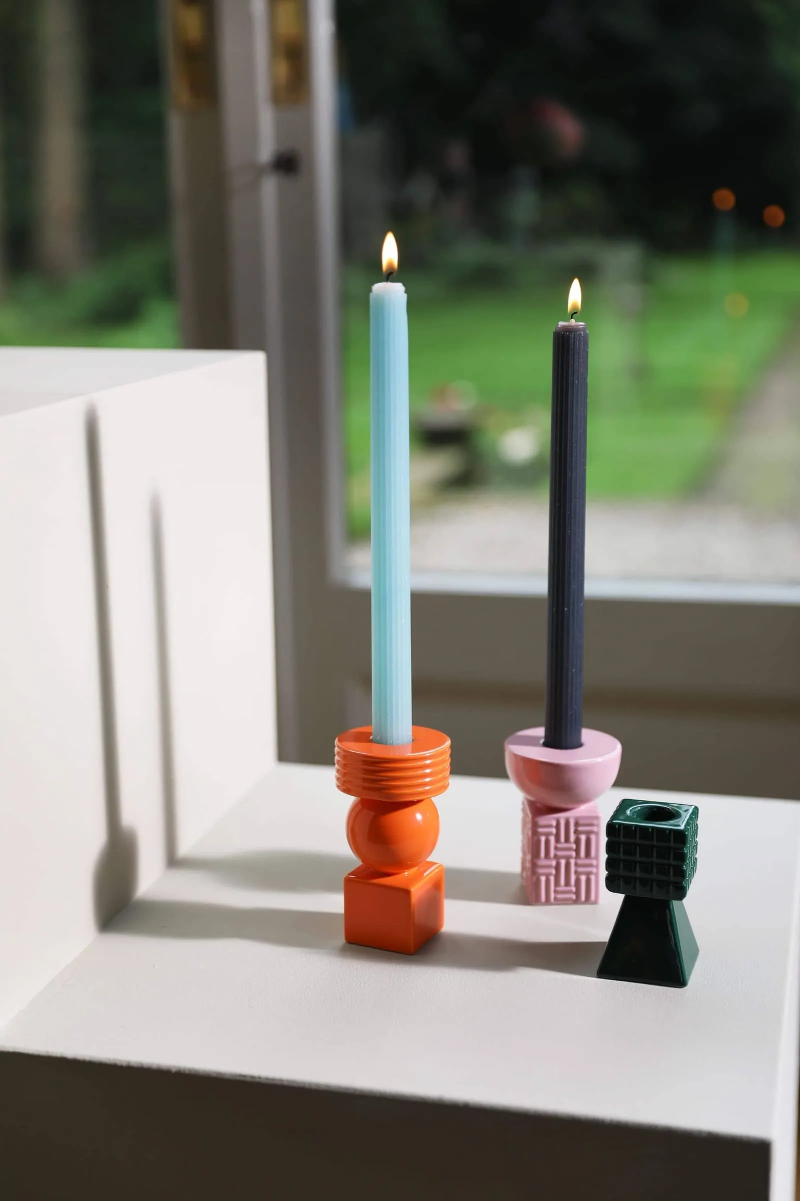 klevering Ripple Candle Set of 5 Multicolour 2
