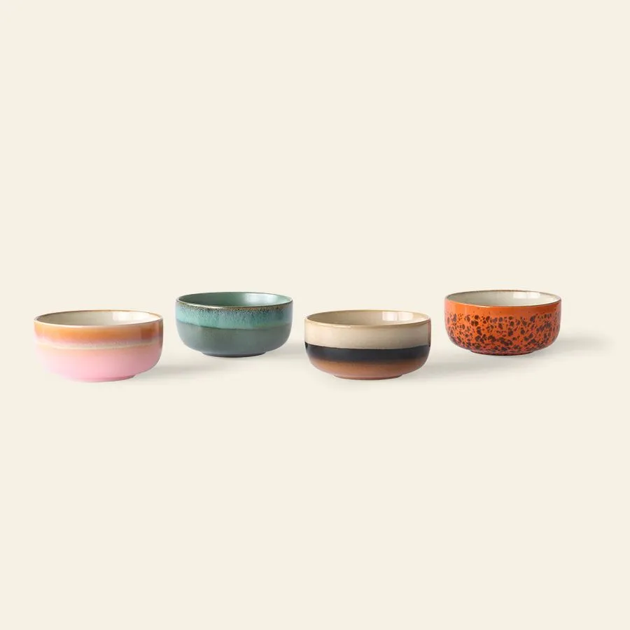 HKliving 70s Ceramics Dessert Bowls Set of 4 Sirius 2