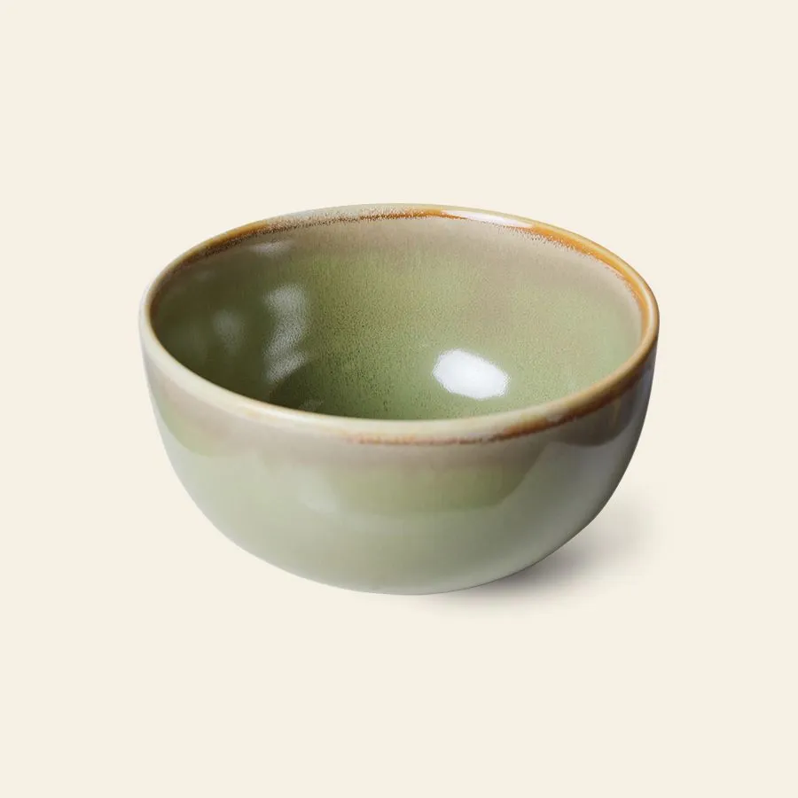 HKliving Chef Ceramics Bowl Moss Green 2
