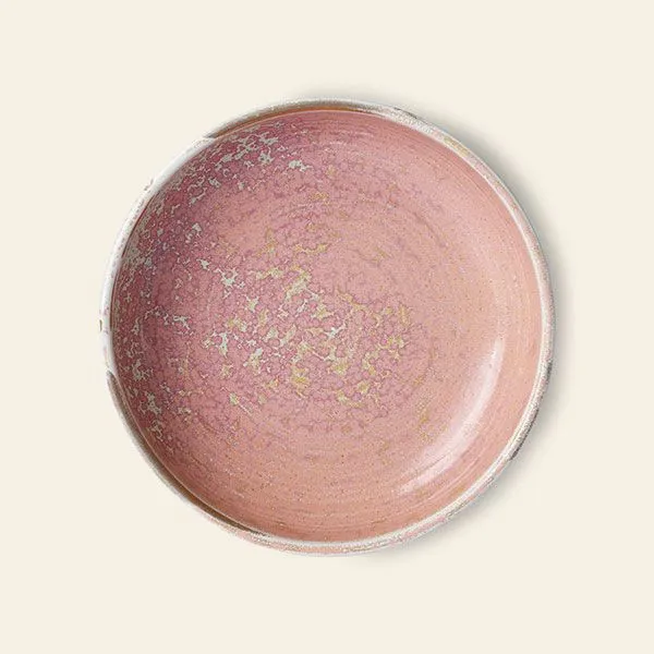 HKliving Chef Ceramics Deep Plate M Rustic Pink 2