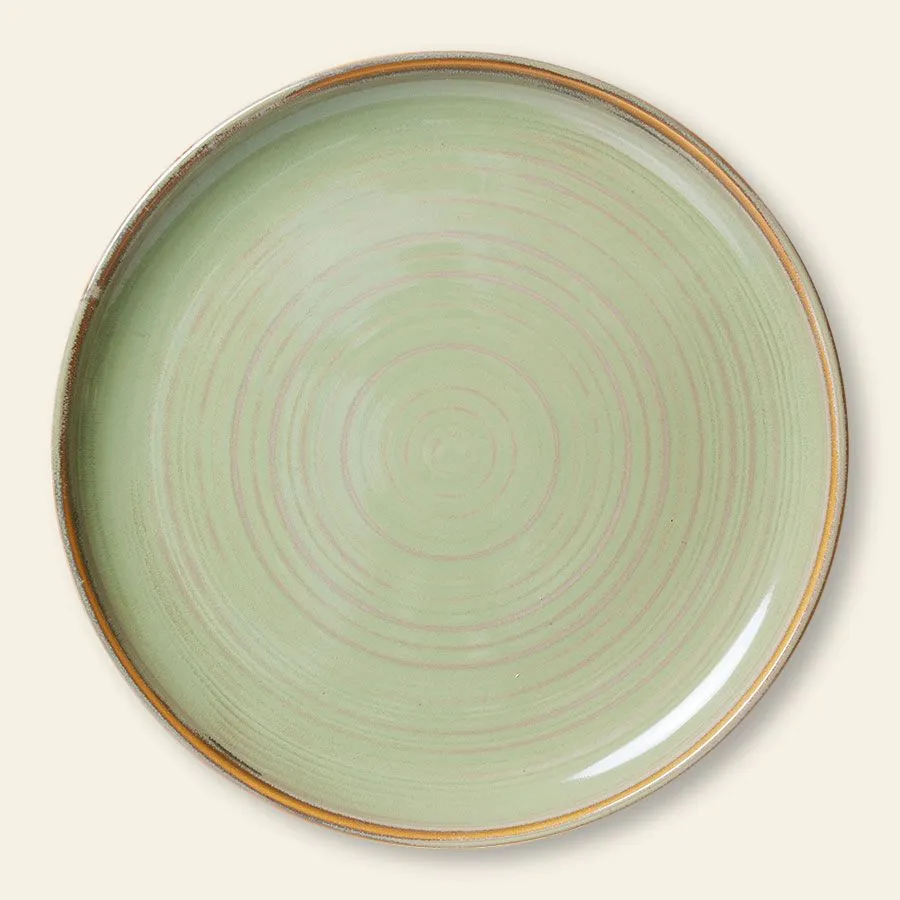 HKliving Chef Ceramics Dinner Plate Moss Green 1