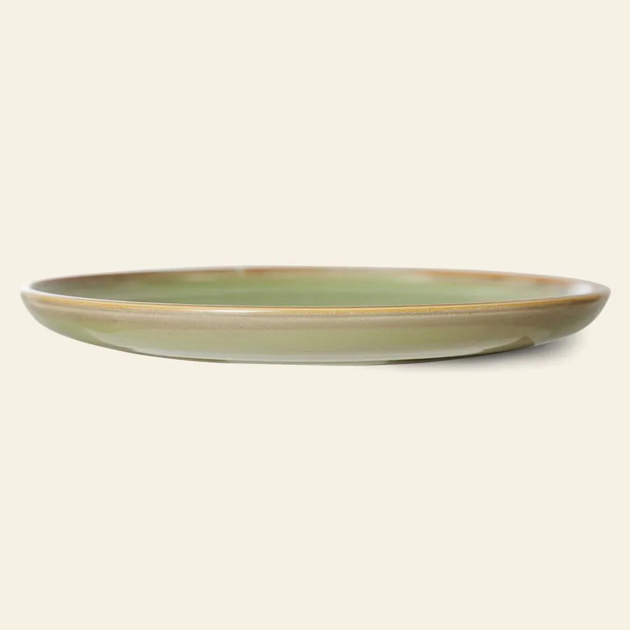 HKliving Chef Ceramics Dinner Plate Moss Green 3
