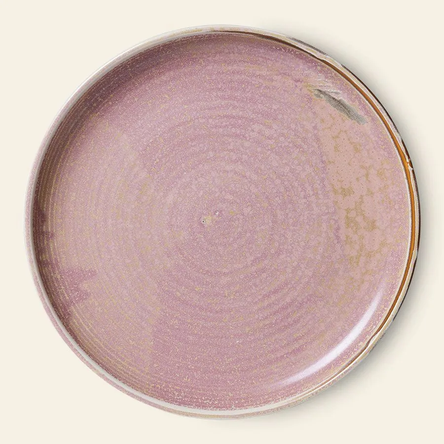 HKliving Chef Ceramics Dinner Plate Rustic Pink 1