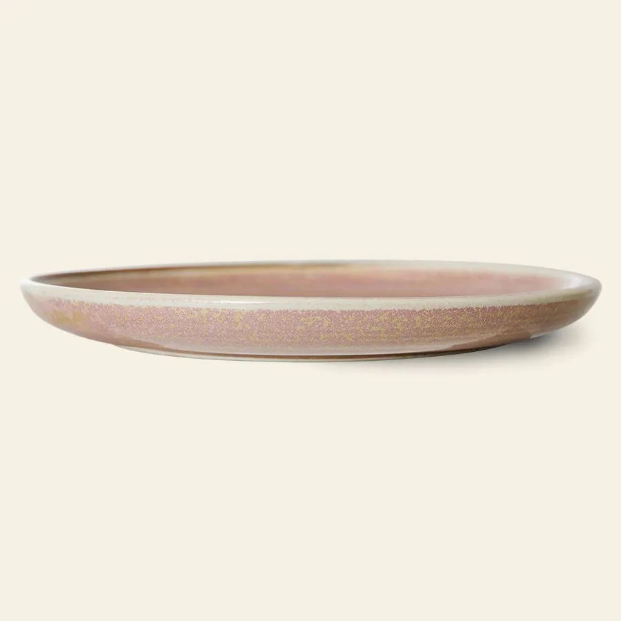HKliving Chef Ceramics Dinner Plate Rustic Pink 3