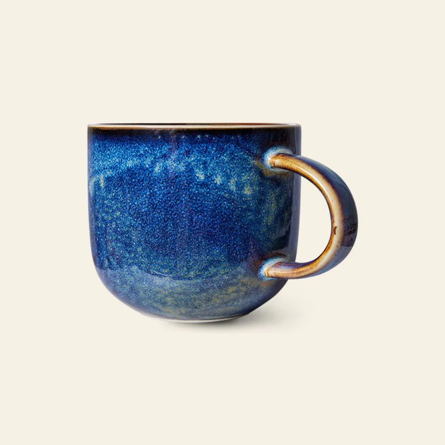 HKliving Chef Ceramics Mug Rustic Blue 2