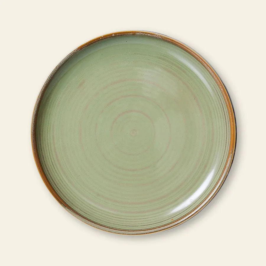 HKliving Chef Ceramics Side Plate Moss Green 1