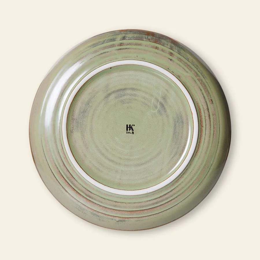HKliving Chef Ceramics Side Plate Moss Green 2