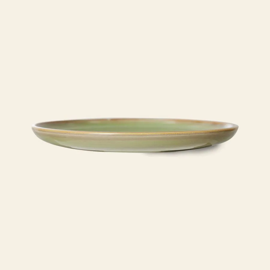HKliving Chef Ceramics Side Plate Moss Green 3