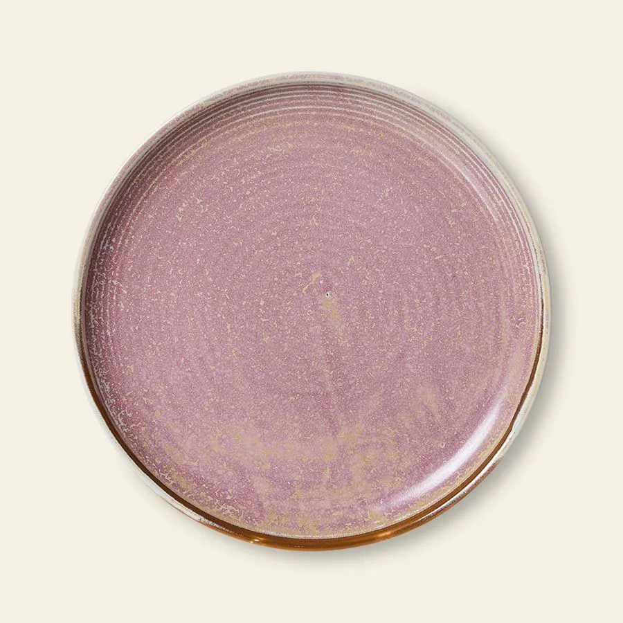 HKliving Chef Ceramics Side Plate Rustic Pink 1