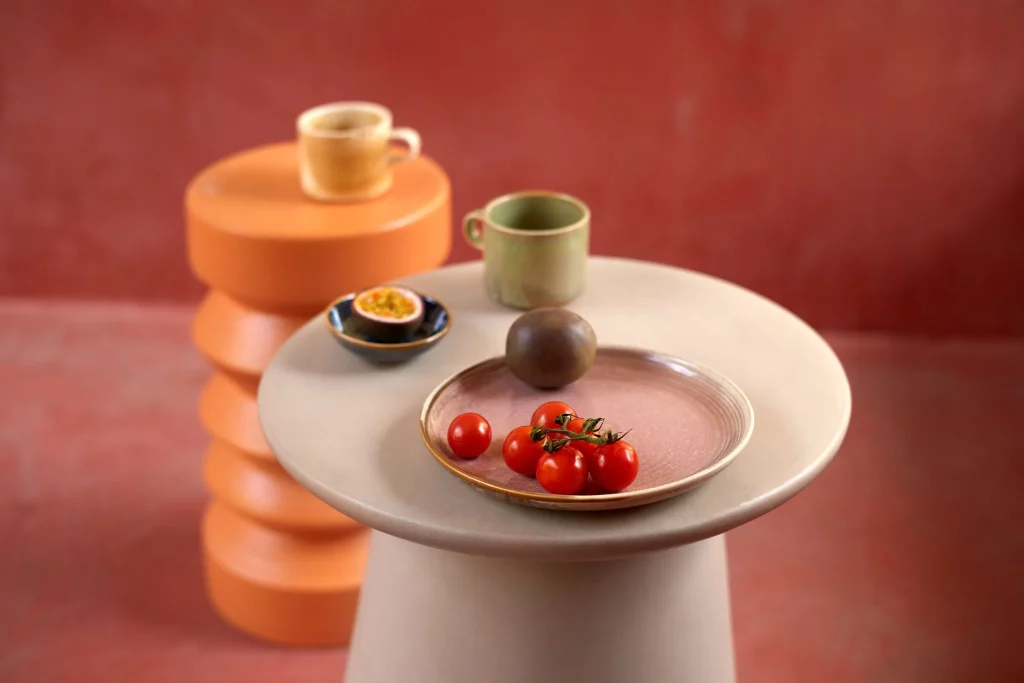 HKliving Chef Ceramics Side Plate Rustic Pink 5