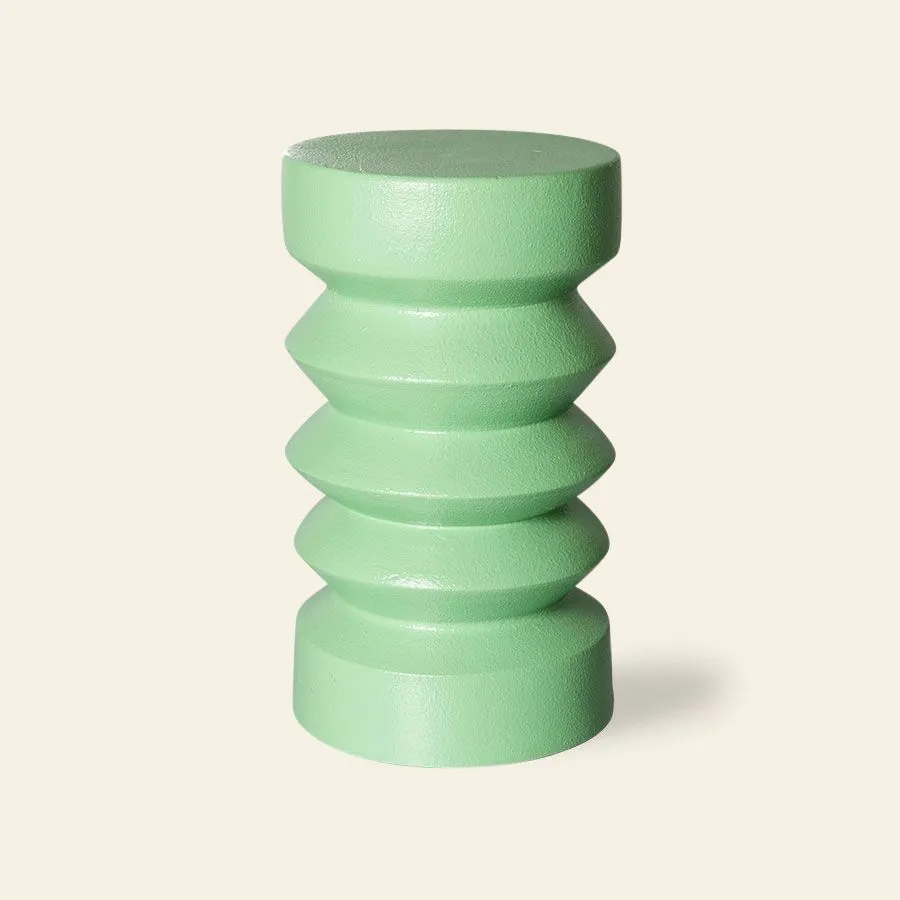 HKliving Stoneware Side Table Green 1
