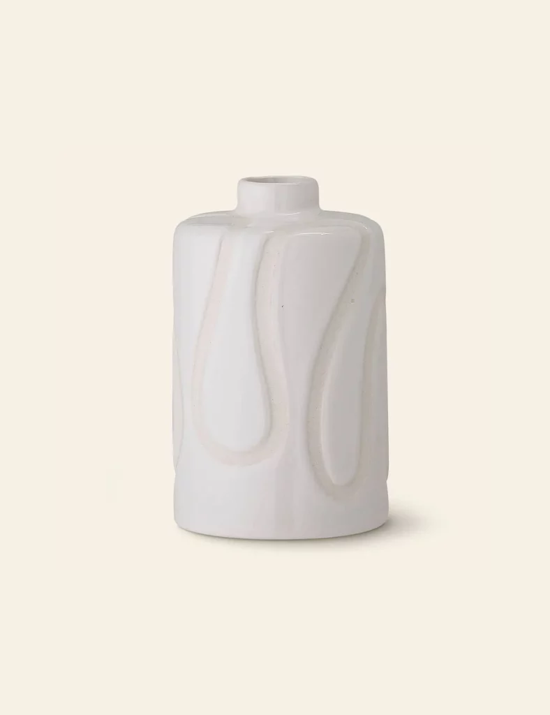 Bloomingville Elice Vase White 1