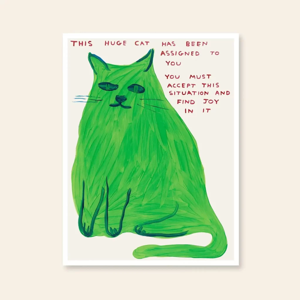 Shrig Shop David Shrigley This Huge Cat 60x80 Poster 1