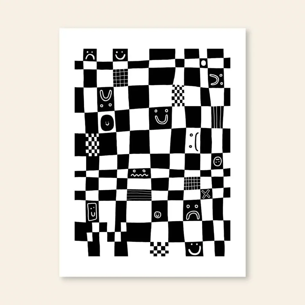 Wobbly Studio Checkmate 30x40 Poster 1