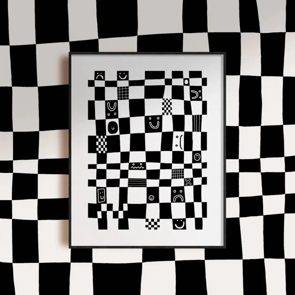 Wobbly Studio Checkmate 30x40 Poster 2