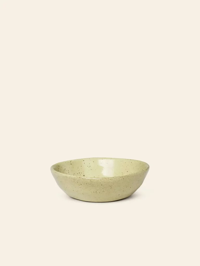 ferm Living Flow Bowl Small Yellow Speckle 1
