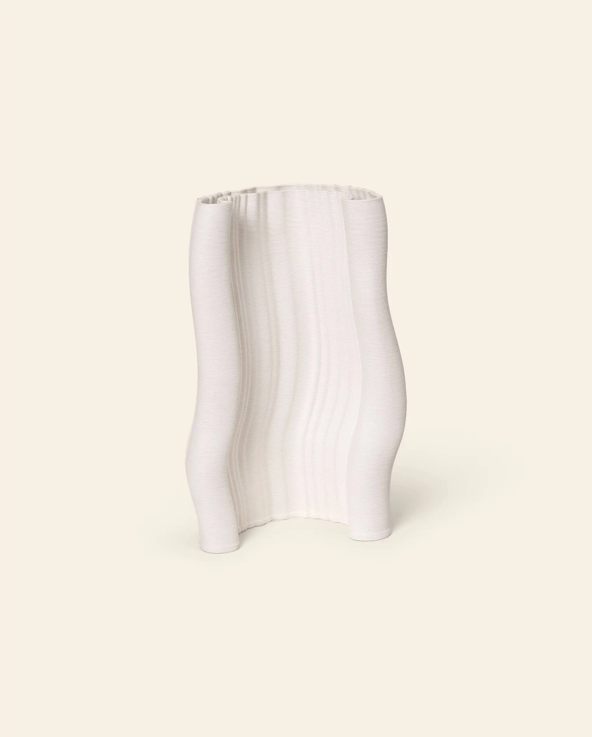 ferm Living Moire Vase Off White 1