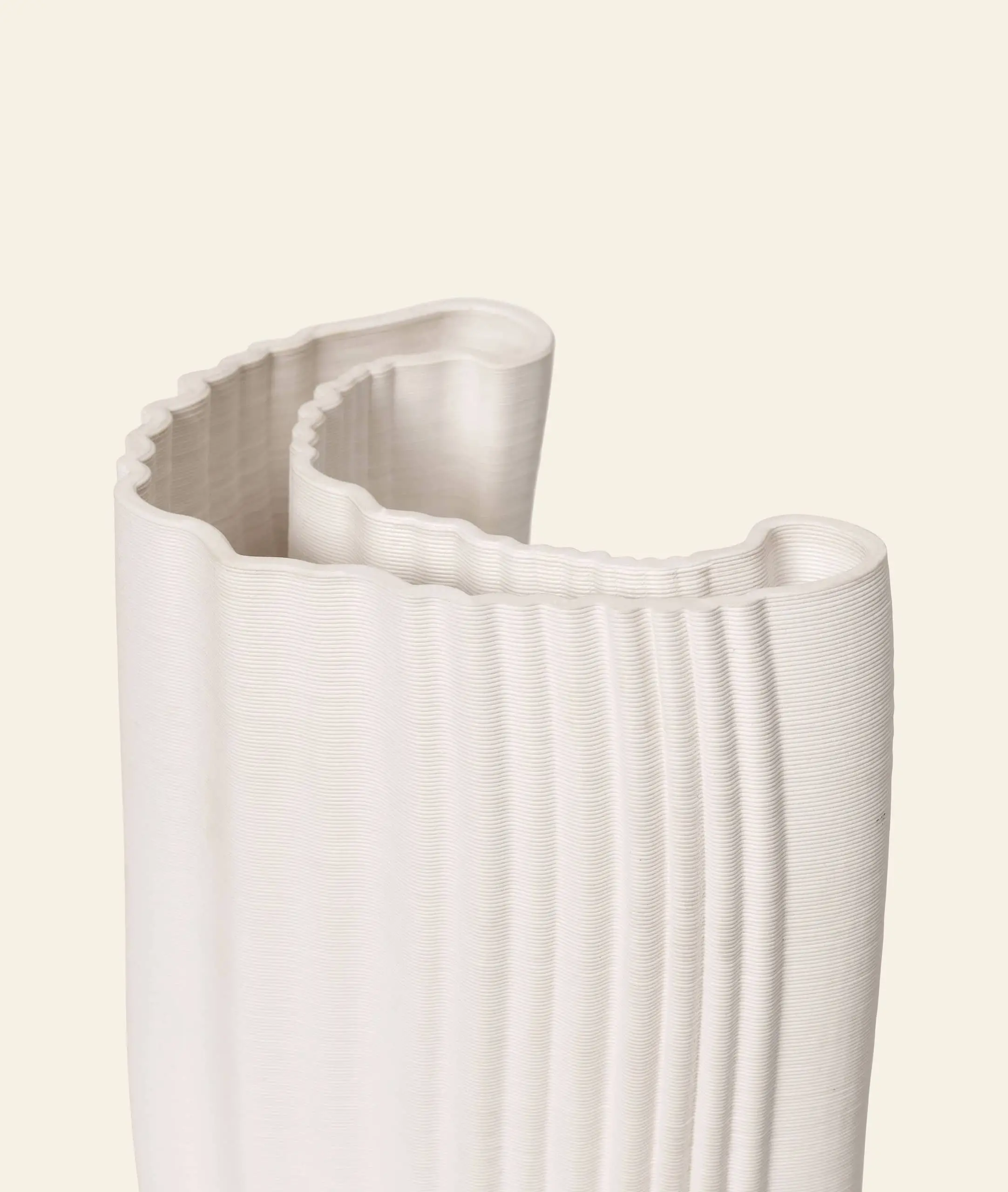 ferm Living Moire Vase Off White 2